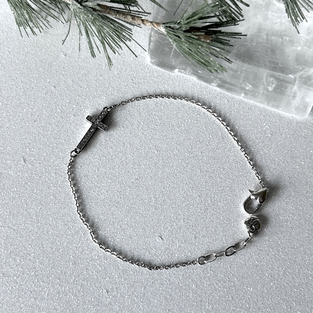 Brighton Inner Shine Cross Anklet NWOT - Picture 11 of 14